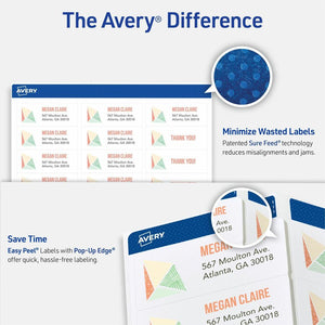 Avery® Easy Peel® Address Labels with Sure Feed™ Technology