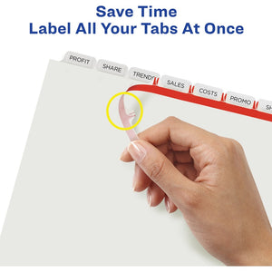 Avery® Print & Apply Label Unpunched Dividers - Index Maker Easy Apply Label Strip