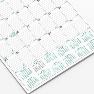 Brownline EcoLogix Monthly Wall Calendar, Twin-Wire Binding, 100% Recycled