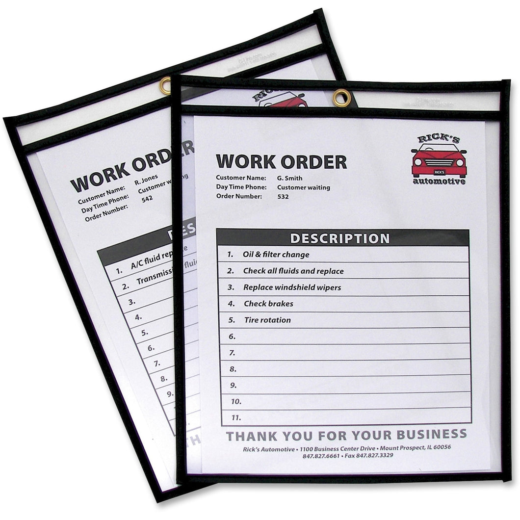 C-Line Stitched Vinyl Shop Ticket Holders