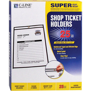 C-Line Stitched Vinyl Shop Ticket Holders