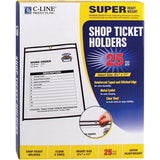 C-Line Stitched Vinyl Shop Ticket Holders