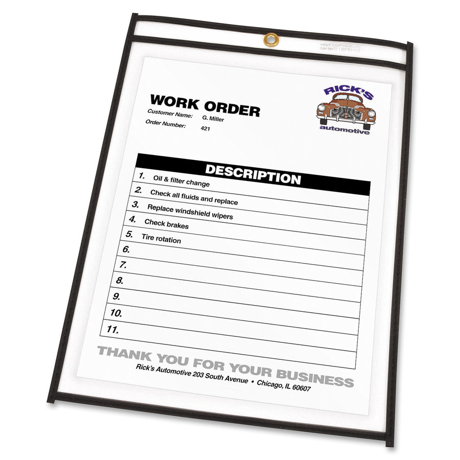 C-Line Stitched Vinyl Shop Ticket Holders