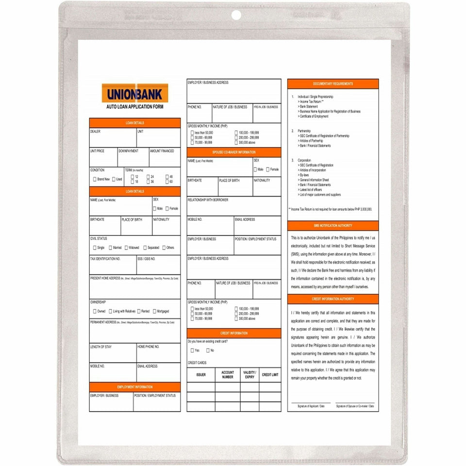 C-Line Vinyl File Pocket