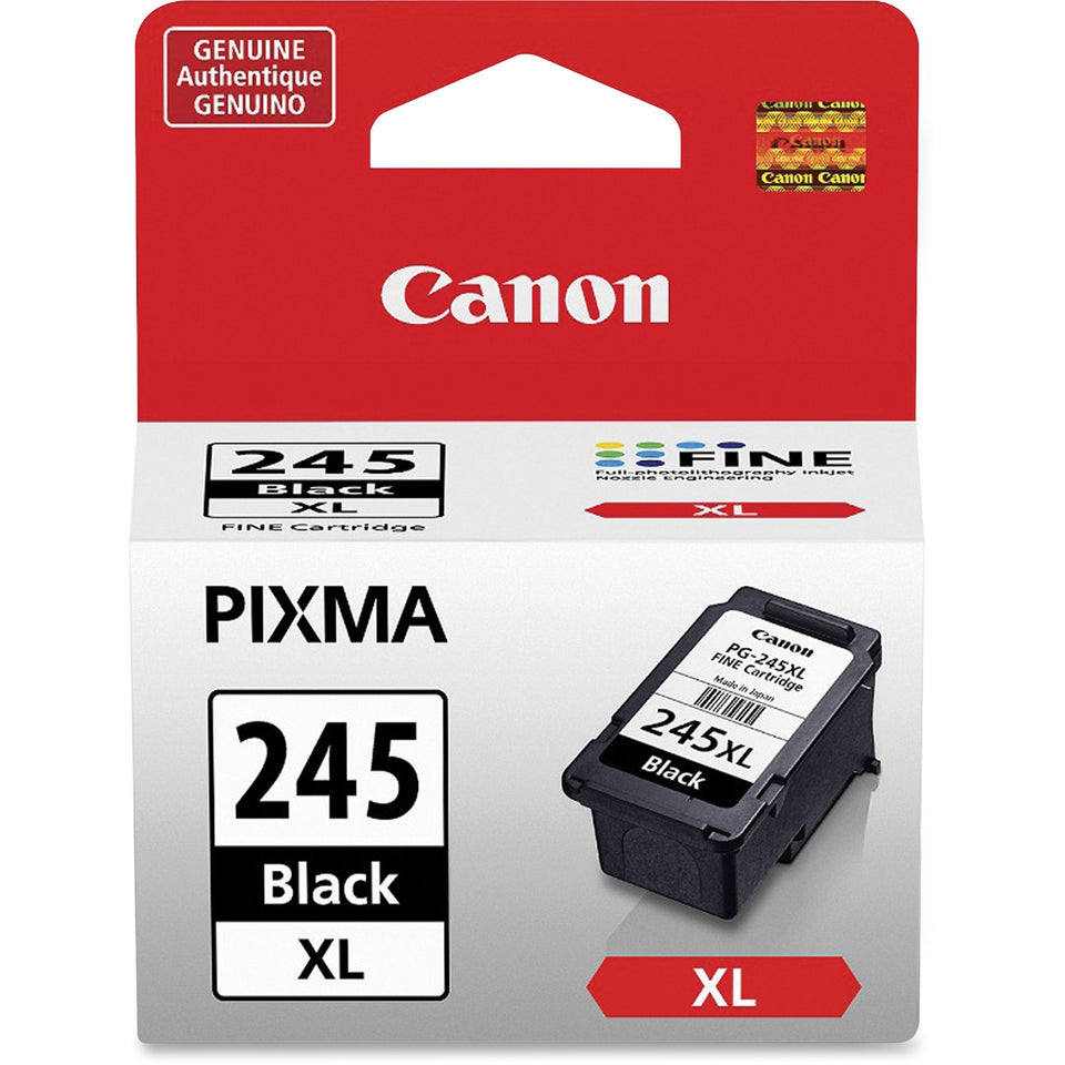 Canon PG-245XL Original High Yield Inkjet Ink Cartridge - Black - 1 Each