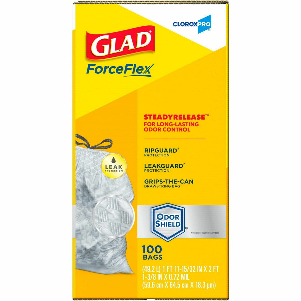 CloroxPro™ Glad® ForceFlex Tall Kitchen Drawstring Trash Bags