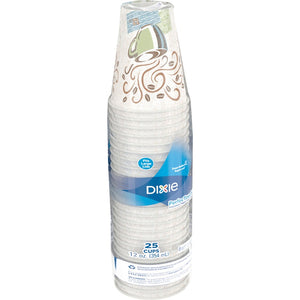 Dixie PerfecTouch 12 oz Insulated Paper Hot Coffee Cups by GP Pro