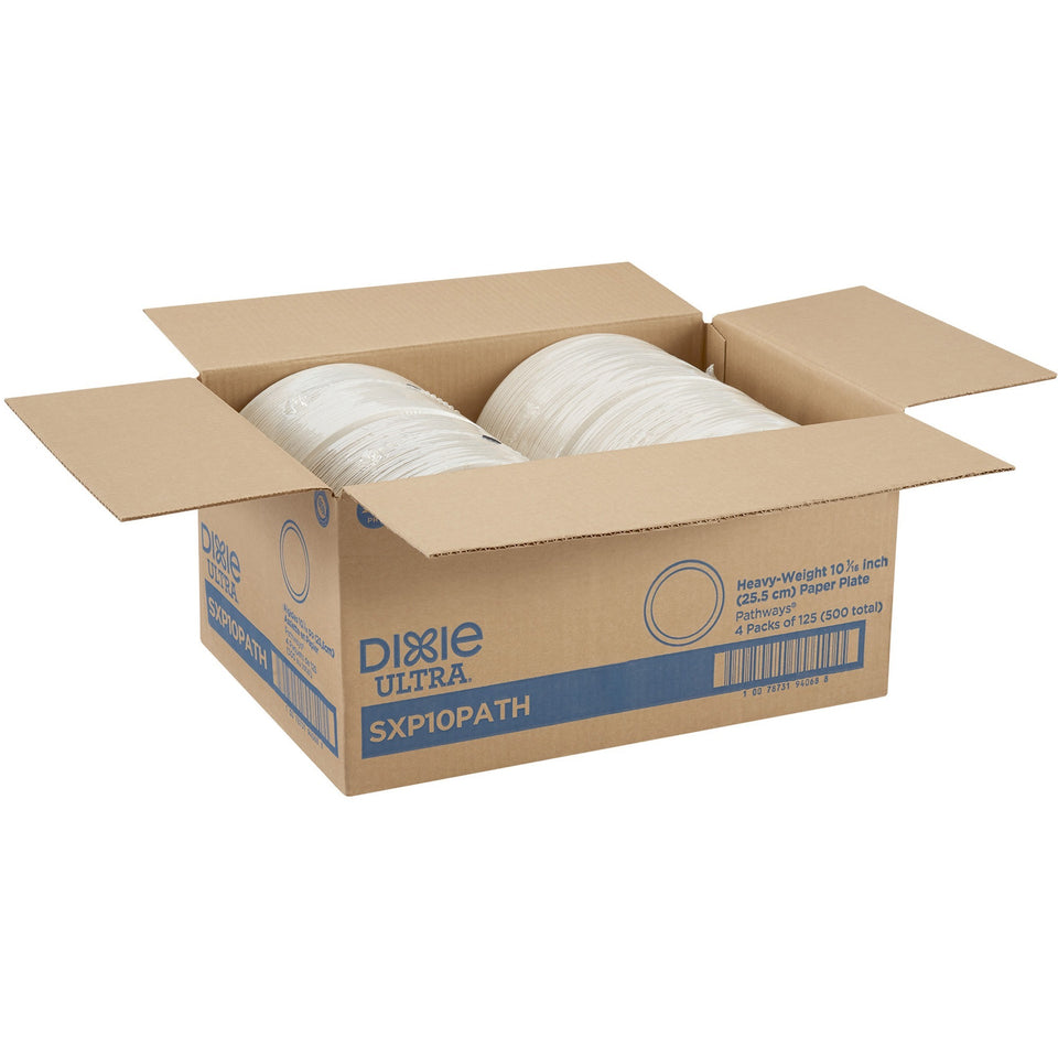 Dixie Ultra® Pathways 10-1/16" Heavyweight Paper Plates by GP Pro