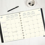 Filofax Monthly Planner, 17 Months, Bilingual, Black (C1811001)