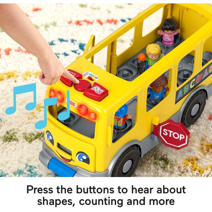 Fisher-Price Little People Toddler Learning Toy, Big Yellow School Bus Musical Push Toy