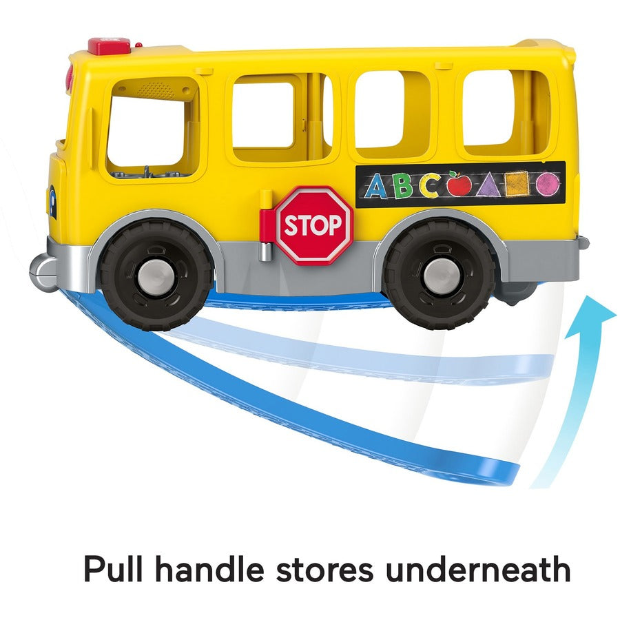 Fisher-Price Little People Toddler Learning Toy, Big Yellow School Bus Musical Push Toy