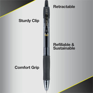 Pilot G2 Retractable Gel Ink Rollerball Pens