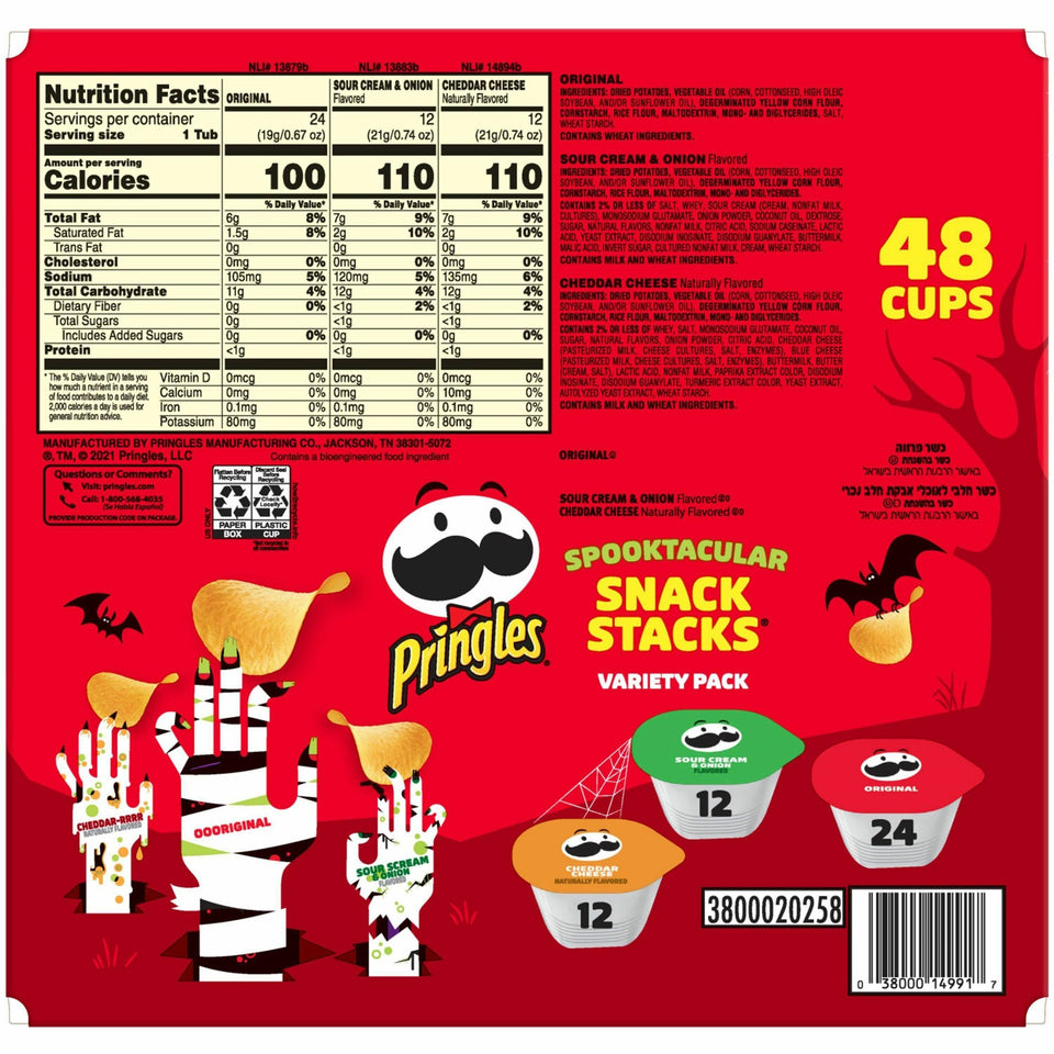 Pringles Crisps Grab 'N Go Variety Pack