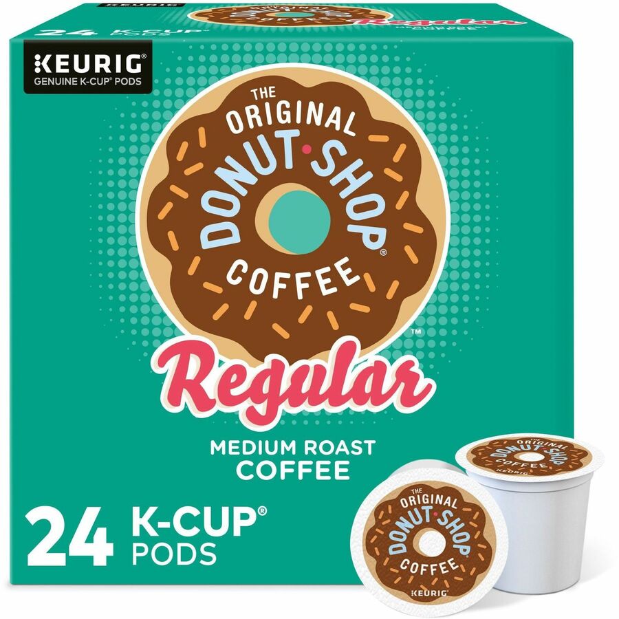 The Original Donut Shop® K-Cup, Pod Regular Keurig Single-Serve K-Cup Pods, Medium Roast Coffee, 24 Count