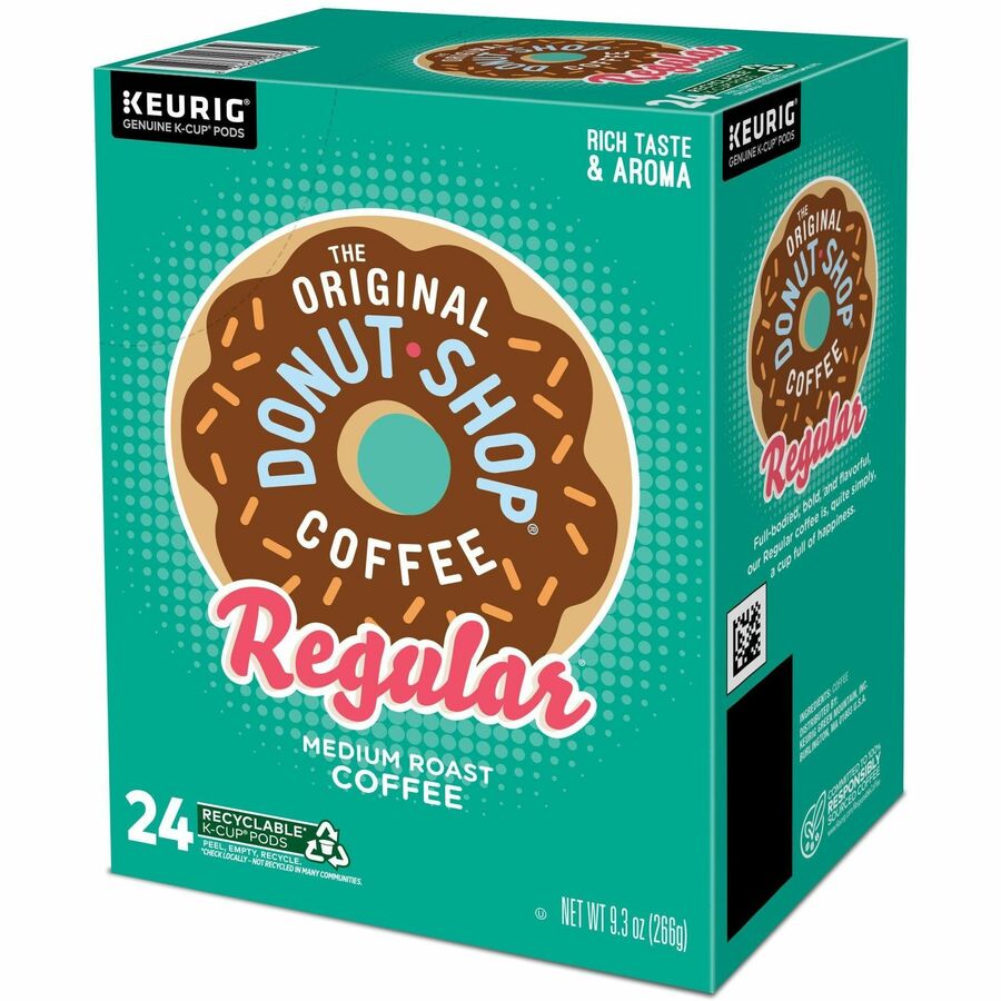 The Original Donut Shop® K-Cup, Pod Regular Keurig Single-Serve K-Cup Pods, Medium Roast Coffee, 24 Count