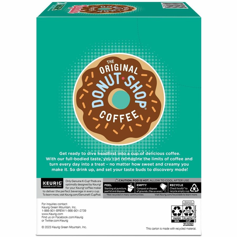 The Original Donut Shop® K-Cup, Pod Regular Keurig Single-Serve K-Cup Pods, Medium Roast Coffee, 24 Count