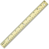 Westcott Metal Edge English/Metric Wood Ruler